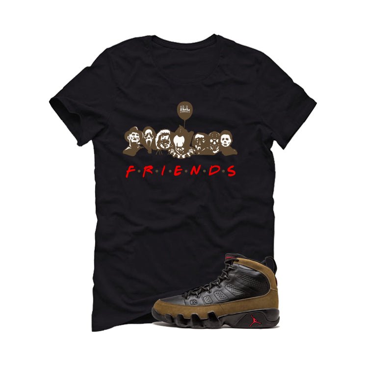 Air Jordan 9 Olive Black T-Shirt (Friends)| illcurrency