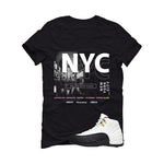 Air Jordan 12 Taxi Matching T-Shirt, Sweatshirts & Hoodies Black T-Shirt (City Never Sleeps)| illcurrency