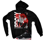 Air Jordan 4 Bred Matching T-Shirt Broly