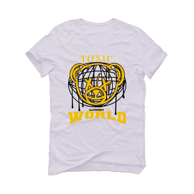 Air Jordan 6 Yellow Ochre | illcurrency White T-Shirt (Toxic World)
