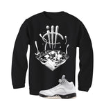 Air Jordan 5 White Black Black T-Shirt (Drip)| illcurrency