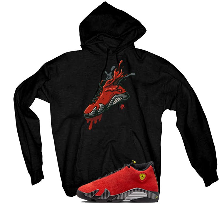 Air Jordan 14 Ferrari Black T-Shirt (Splash Shoe)| illcurrency