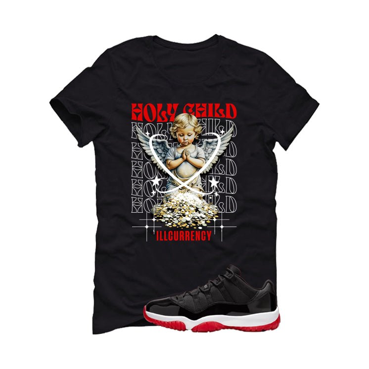 Air Jordan 11 Low Bred Black T-Shirt (Holy Child)| illcurrency