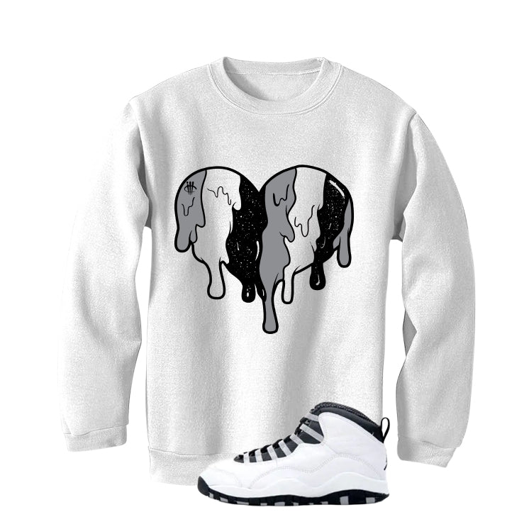 Air Jordan 10 OG Steel White T-Shirt (Heart)| illcurrency