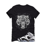 Air Jordan 6 Oreo Matching T-Shirt Black T-Shirt (Four Eyes)| illcurrency