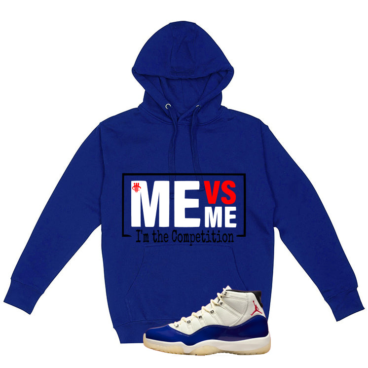 Air Jordan 11 Rare Air Matching T-Shirt, Sweatshirts & Hoodies Royal Blue T-Shirt (Me vs Me)| illcurrency