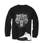 Air Jordan 12 Taxi Matching T-Shirt, Sweatshirts & Hoodies Black T-Shirt (Four Eyes)| illcurrency