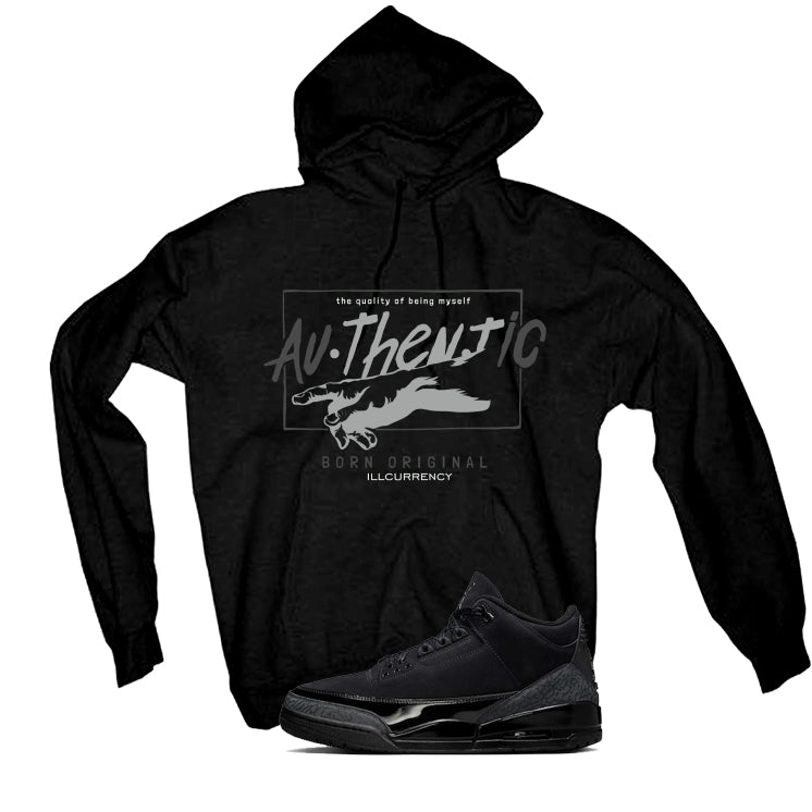 Air Jordan 3 Black Cat Black T-Shirt (Authentic)| illcurrency