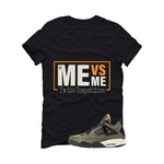 Undefeated x Air Jordan 4 Black T-Shirt (Me Vs Me)| illcurrency