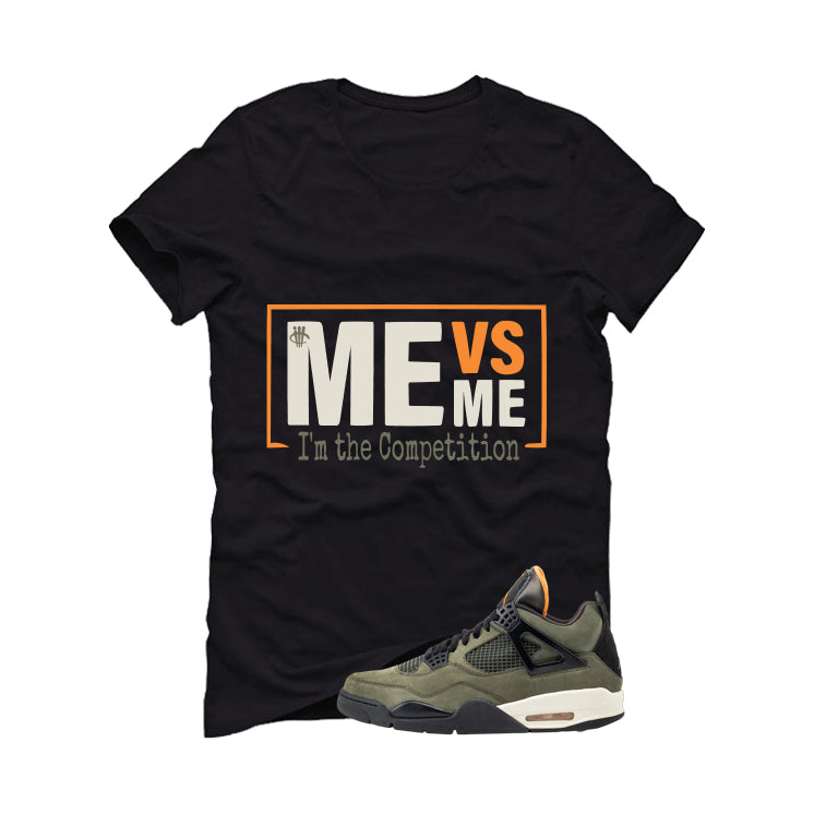 Undefeated x Air Jordan 4 Black T-Shirt (Me Vs Me)| illcurrency