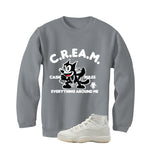 Air Jordan 11 WMNS Pearl Matching T-Shirt, Sweatshirts & Hoodies Grey T-Shirt (Cash Rules)| illcurrency
