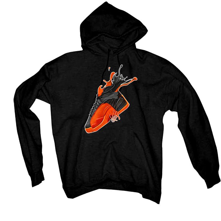 Air Jordan 12 Brilliant Orange - Black T-Shirt (SPLASH)
