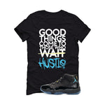 Air Jordan 11 Gamma Blue Matching T-Shirt, Sweatshirts & Hoodies Black T-Shirt (Good Things)| illcurrency
