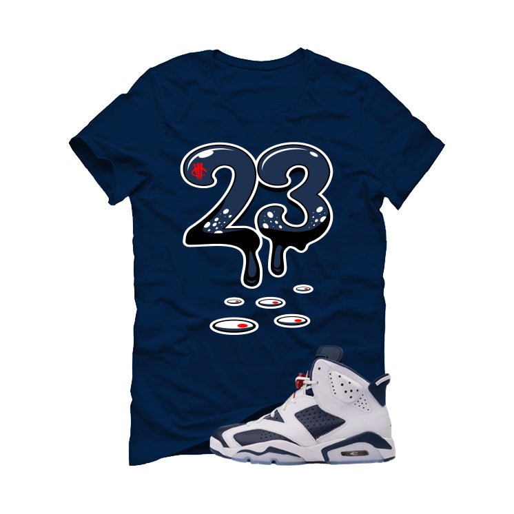 Air Jordan 6 Olympic | illcrrency Navy Blue T-Shirt (23)| illcurrency