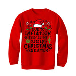 CHRISTMAS UGLY SWEATERS Red T-Shirt (Christmas Inflation)