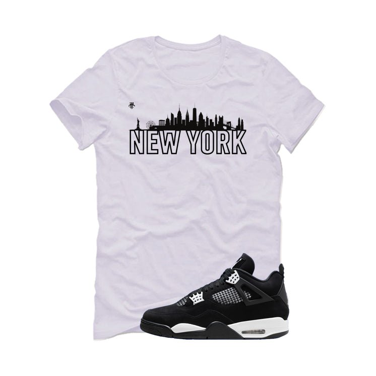Air Jordan 4 White Thunder White T-Shirt (New York)| illcurrency