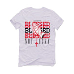 Air Jordan 12 OG “Cherry” White T-Shirt (Blessed not lucky)
