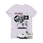 Air Jordan 4 White Cement White T-Shirt (Goat)| illcurrency