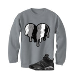 Air Jordan 6 Cap and Gown Matching T-Shirt, Sweatshirts & Hoodies Grey T-Shirt (Heart)| illcurrency