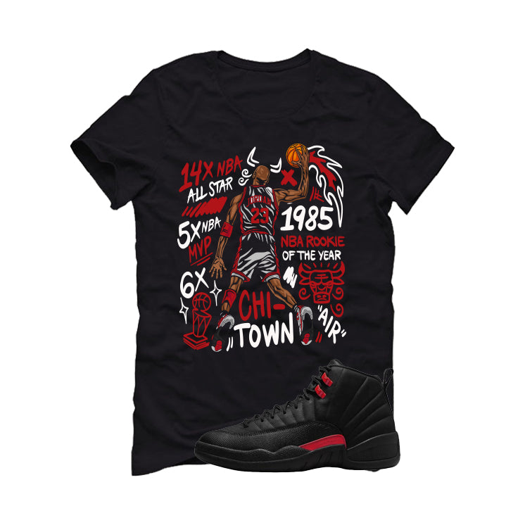 Air Jordan 12 Bloodline Matching T-Shirt, Sweatshirts, & Hoodies Black T-Shirt (85 Rookie)| illcurrency