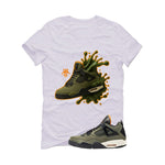 Undefeated x Air Jordan 4 White T-Shirt (Splash Shoe)| illcurrency
