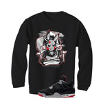 Air Jordan 4 Bred Matching T-Shirt Black T-Shirt (Mad Gamer)| illcurrency