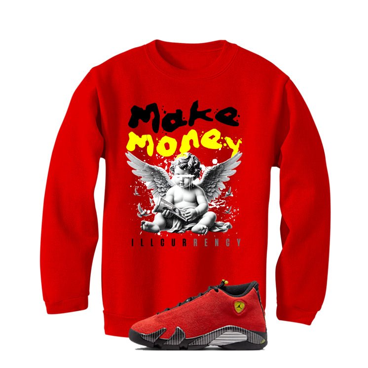 Air Jordan 14 Ferrari Red T-Shirt (Make Money)| illcurrency