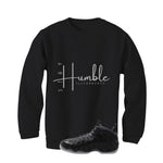 NIKE FOAMPOSITE ONE CARBON FIBER Matching T-Shirt, Sweatshirts & Hoodies Black T-Shirt (Stay Humble)| illcurrency