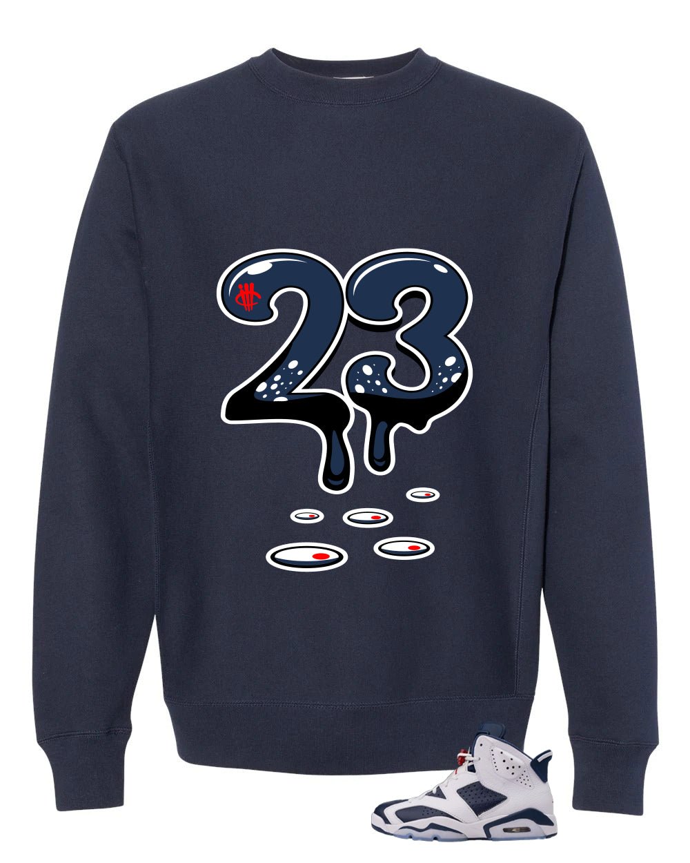 Air Jordan 6 Olympic | illcrrency Navy Blue T-Shirt (23)| illcurrency