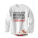 Nigel Sylvester x Air Jordan 4 Brick After Brick Matching T-Shirt, Sweatshirts, & Hoodies White T-Shirt (I Gotta Stop Spending Money)| illcurrency