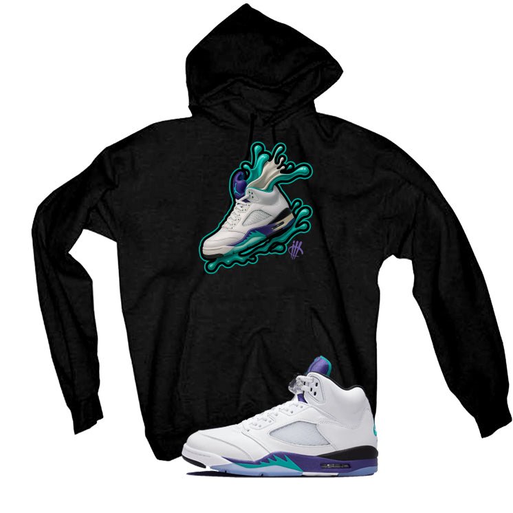 Air Jordan 5 OG Grape Black T-Shirt (Splash Shoe)| illcurrency