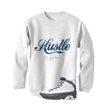 Air Jordan 9 Flint Grey Matching T-Shirt, Sweatshirts & Hoodies White T-Shirt (Hustle By Any Means)| illcurrency