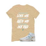 Off-White x Air Jordan 1 High OG Alaska Matching T-Shirt, Sweatshirts & Hoodies Tan T-Shirt (Paid)| illcurrency