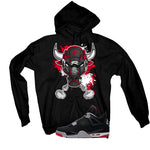 Air Jordan 4 Bred Matching T-Shirt Bull #4