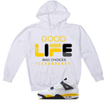 Air Jordan 4 Tour Yellow Matching T-Shirt Bad Choices
