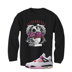 Air Jordan 4 Comic Matching T-Shirt Black T-Shirt (Chasing Dreams)| illcurrency