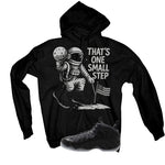 NIKE FOAMPOSITE ONE CARBON FIBER Matching T-Shirt, Sweatshirts & Hoodies Black T-Shirt (One Small Step)| illcurrency