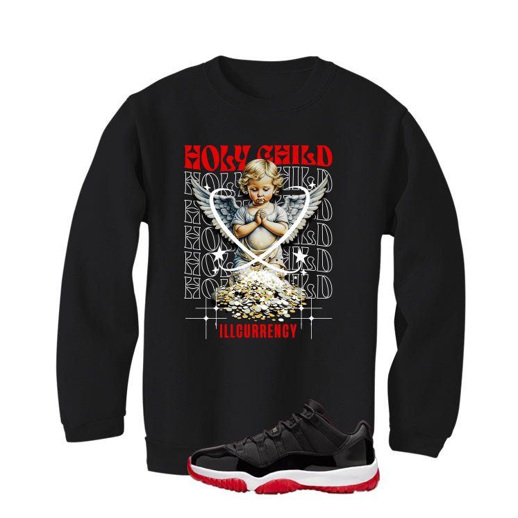 Air Jordan 11 Low Bred Black T-Shirt (Holy Child)| illcurrency