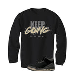 A Ma Maniere x Air Jordan 3 Black Black T-Shirt (keep Going)| illcurrency