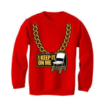 Air Jordan 8 “Playoffs” | illcurrency Red T-Shirt (KEEP IT ON ME)