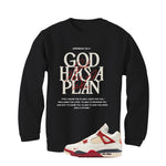 Nigel Sylvester x Air Jordan 4 Brick After Brick Matching T-Shirt, Sweatshirts, & Hoodies Black T-Shirt (God Has A Plan)| illcurrency