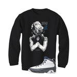 Air Jordan 9 Flint Grey Matching T-Shirt, Sweatshirts & Hoodies Black T-Shirt (Marilyn Monroe stay ill)| illcurrency