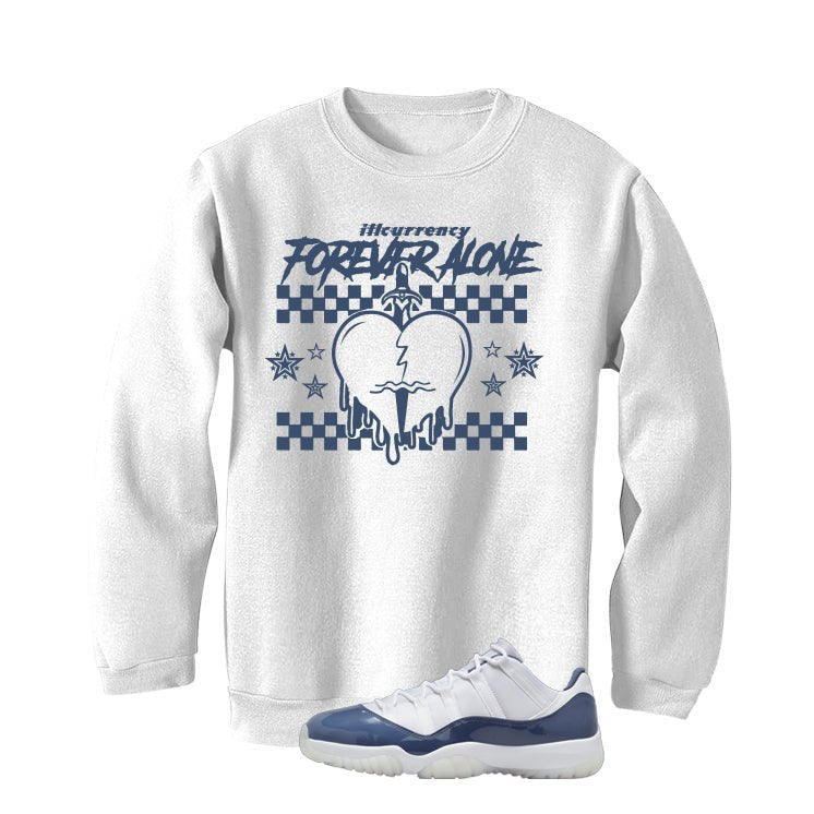 Air Jordan 11 Low Diffused Blue White T-Shirt (Forever Alone)| illcurrency