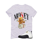 Air Jordan 12 Taxi Matching T-Shirt, Sweatshirts & Hoodies White T-Shirt (Money Bear)| illcurrency