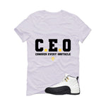 Air Jordan 12 Taxi Matching T-Shirt, Sweatshirts & Hoodies White T-Shirt (Ceo)| illcurrency