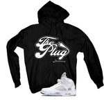 Air Jordan 5 OG White Metallic Matching T-Shirt, Sweatshirts & Hoodies Black T-Shirt (The Plug)| illcurrency