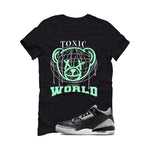 Air Jordan 3 “Green Glow” | illcurrency Black T-Shirt (Toxic World)
