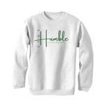 Nike Dunk Low Satin Green - White T-Shirt (Stay Humble)