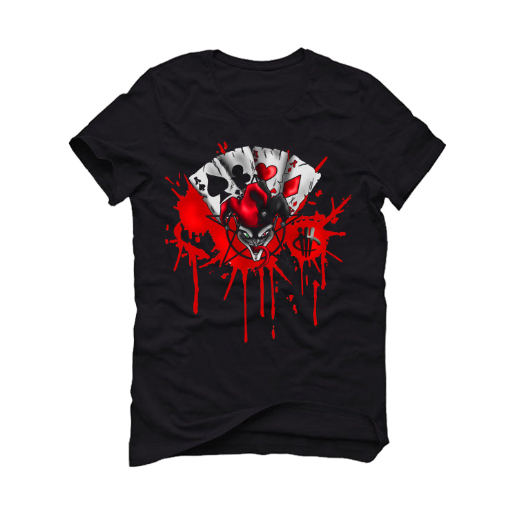 Air Jordan 4 Toro Bravo Matching T-Shirt, Sweatshirts, & Hoodies Black T-Shirt (Joker Cards)| illcurrency