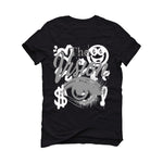 Air Jordan 4 Black Cat Matching T-Shirt, Sweatshirts & Hoodies Black T-Shirt (The Vision)| illcurrency